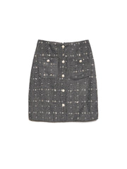 <b>DREAM</b> Parlour Tweed Midi Skirt