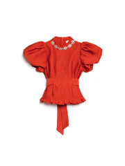 <b>DREAM</b> Narrative Jacquard Top