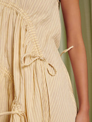 <b> Ghospell </b> Samira Stripe Mini Dress