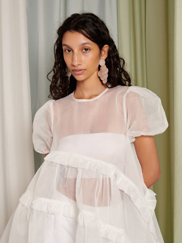 <b> Ghospell </b> Lennie Sheer Mini Dress