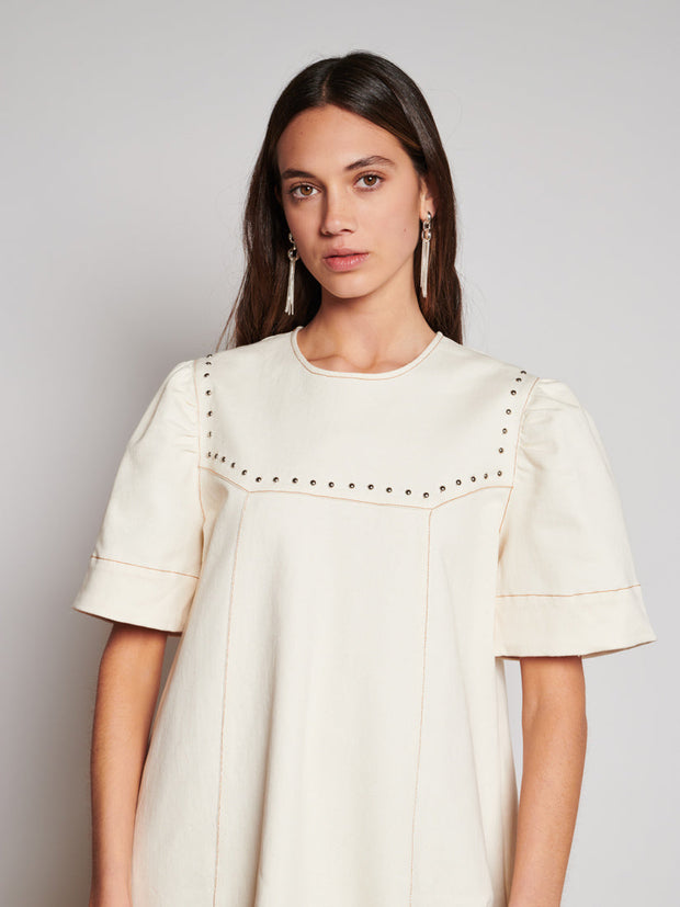<b> Ghospell </b> Quincey Drill Mini Dress