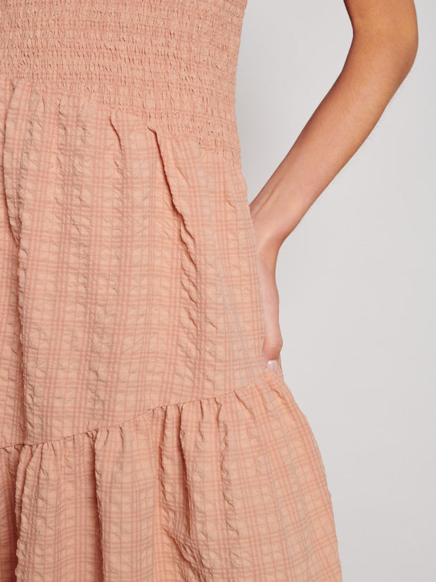 <b> Ghospell </b> Keziah Check Midi Dress