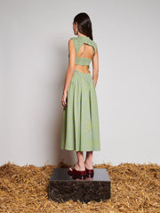 <b> Ghospell </b> Josephine Stripe Midi Dress