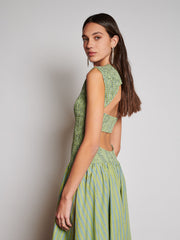 <b> Ghospell </b> Josephine Stripe Midi Dress