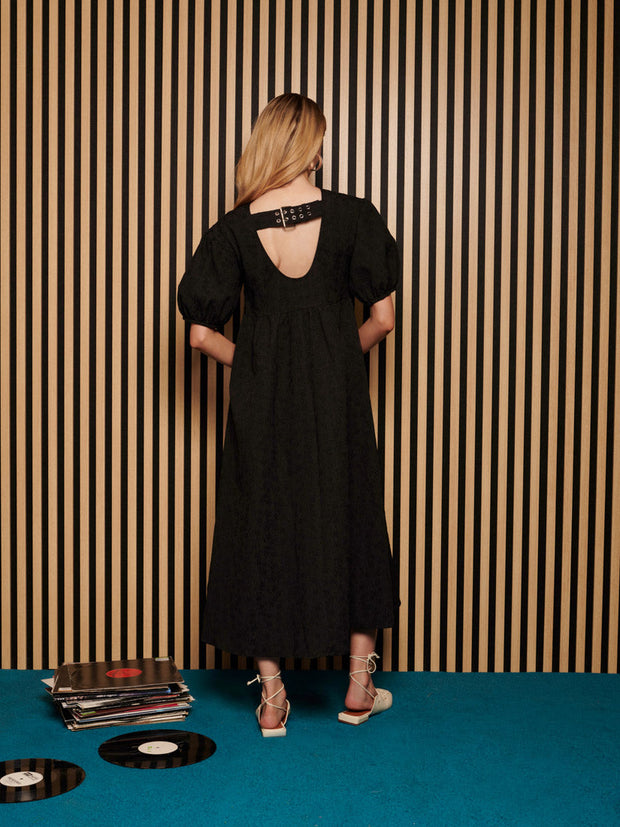 <b> Ghospell </b> Domi Jacquard Midi Dress