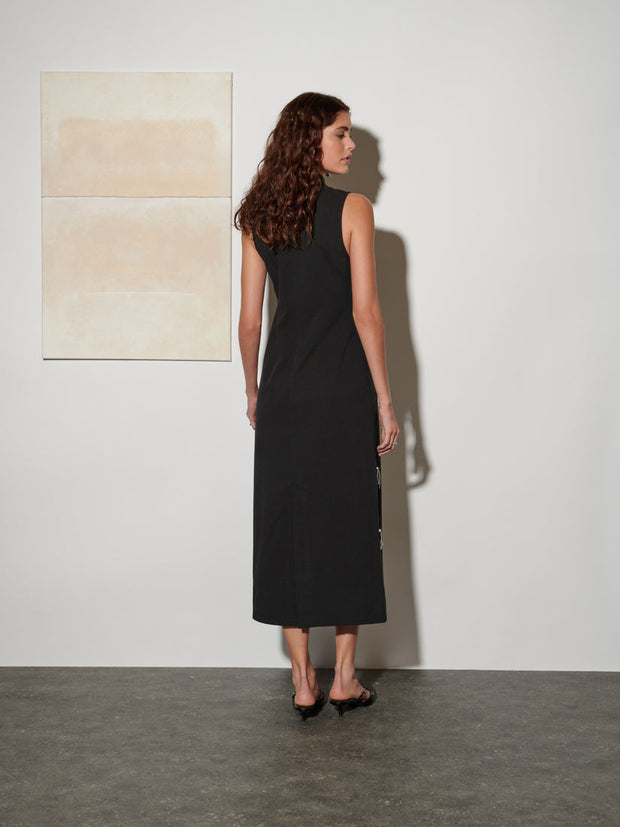 <b> Ghospell </b> Augusta Embellished Midi Dress
