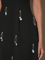 <b> Ghospell </b> Augusta Embellished Midi Dress