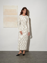 <b> Ghospell </b> Cecily Velvet Midi Dress
