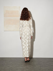 <b> Ghospell </b> Cecily Velvet Midi Dress