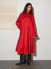 <b> Ghospell </b> Clarissa Taffeta Midi Dress