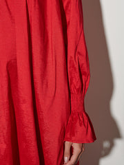 <b> Ghospell </b> Clarissa Taffeta Midi Dress
