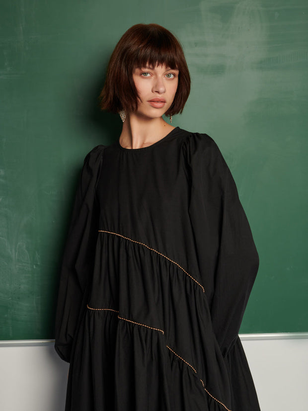 <b> Ghospell </b> Angela Trim Mini Dress