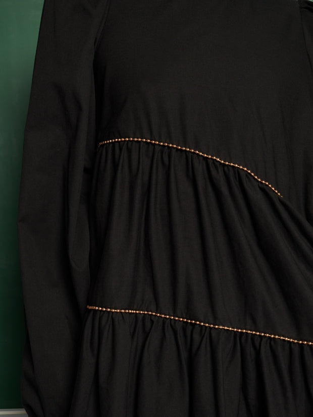 <b> Ghospell </b> Angela Trim Mini Dress