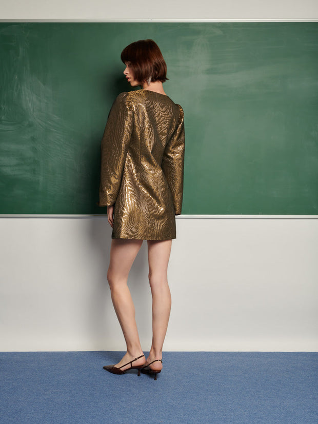 Jouri Metallic Mini Dress