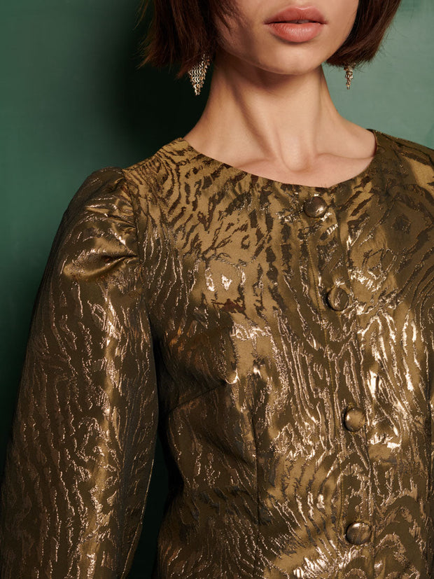 Jouri Metallic Mini Dress