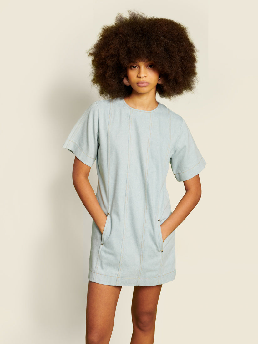 Ghospell Deia Denim Mini Dress – Sister Jane