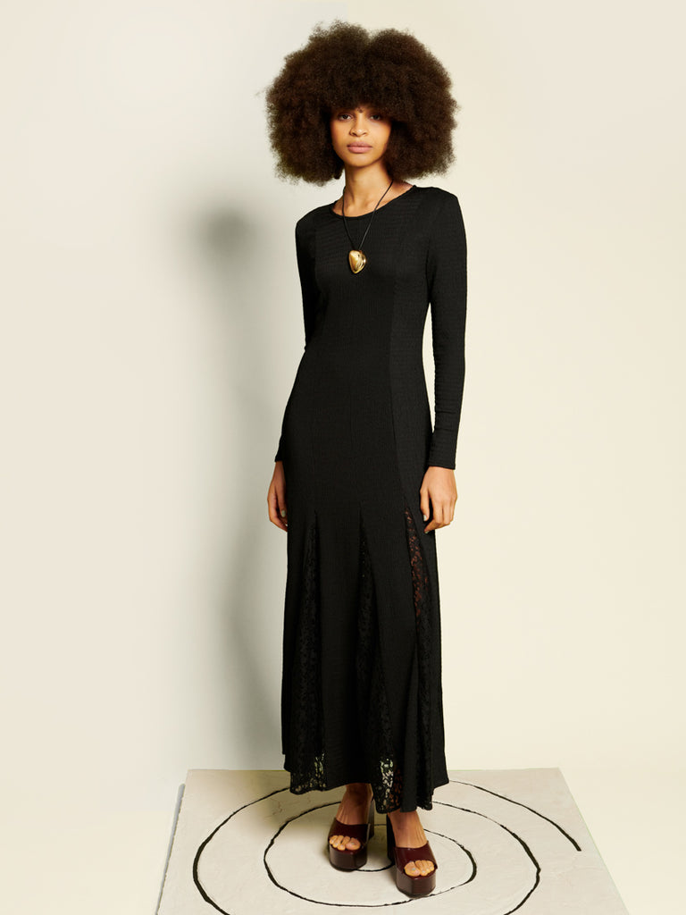 <b> < b> Oriane Godet Maxi Dress