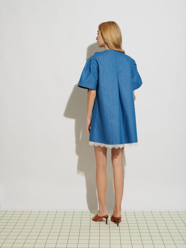 Ghospell Elena Denim Mini Dress – Sister Jane