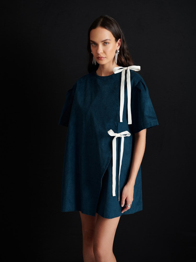 <b> < b> Carmen Cord Wrap Dress