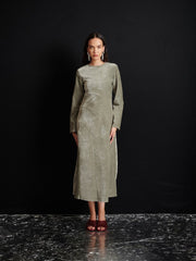 <b> Ghospell </b> Maude Velvet Midi Dress