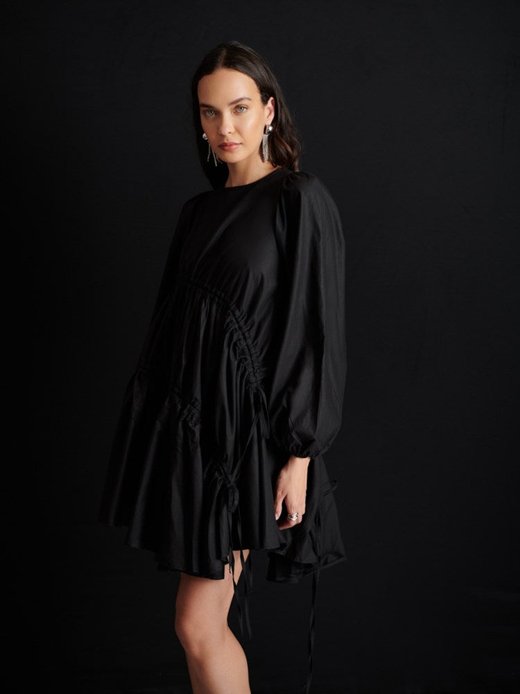 Ghospell Noor Ruched Mini Dress – Sister Jane