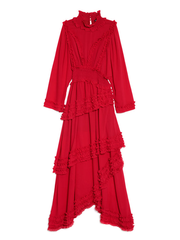 Augustine Maxi Ruffles Dress