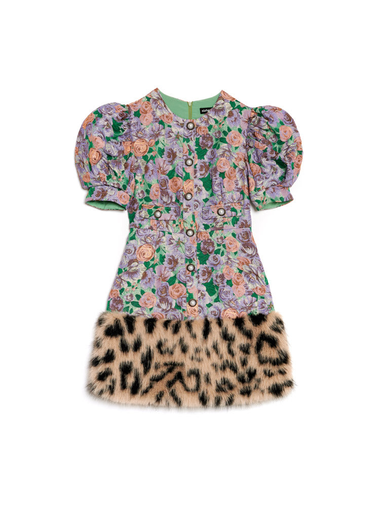 ANDMARY Fur pocket mini dress andmary Zoe fur mini dress /beige