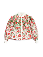 <b>DREAM</b> Charm Floral Jacquard Blouse