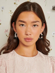Dasha Pearl Bow Earrings