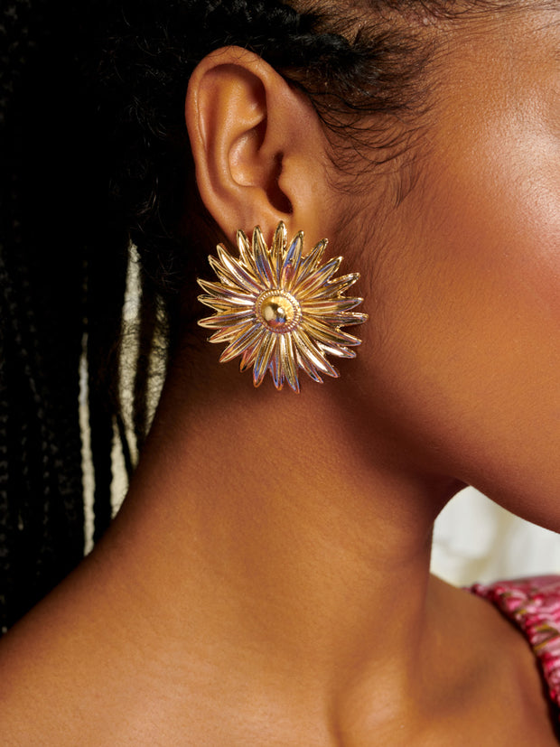 <b>DREAM</b> Flower Sun Earrings