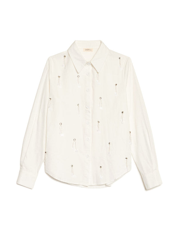 <b> Ghospell </b> Augusta Embellished Shirt