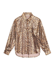 <b> Ghospell </b> Pamela Leopard Shirt
