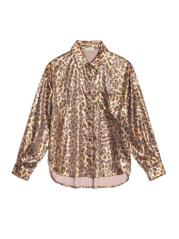 <b> Ghospell </b> Pamela Leopard Shirt
