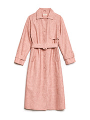 <b> Ghospell </b> Dusty PU Trench Coat