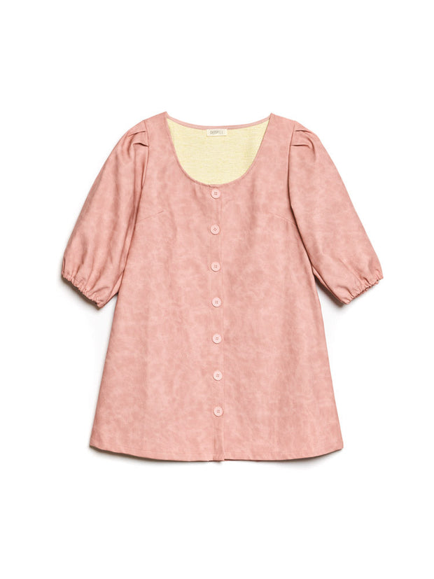 <b> Ghospell </b> Dusty PU Mini Dress