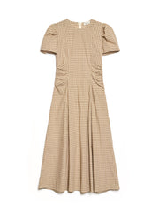 <b> Ghospell </b> Rita Check Midi Dress