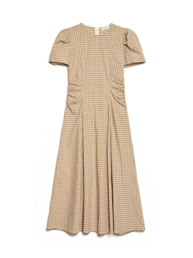<b> Ghospell </b> Rita Check Midi Dress