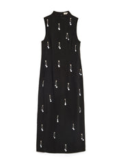 <b> Ghospell </b> Augusta Embellished Midi Dress