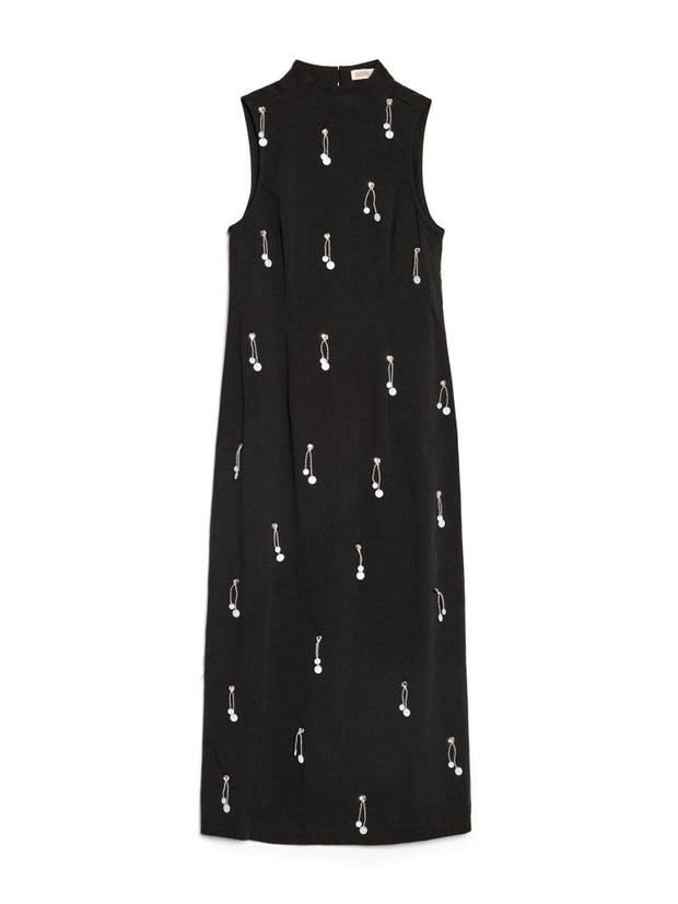 <b> Ghospell </b> Augusta Embellished Midi Dress