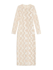 <b> Ghospell </b> Cecily Velvet Midi Dress