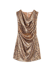 <b> Ghospell </b> Pamela Leopard Mini Dress
