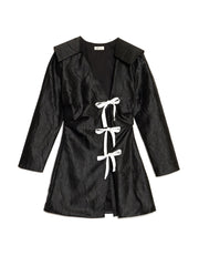 <b> Ghospell </b> Julie Wrap Mini Dress