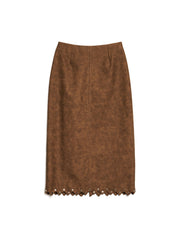 <b> Ghospell </b> Courtney Studded Midi Skirt