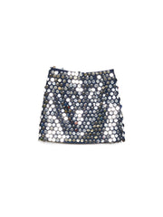 <b> Ghospell </b> Carmel Sequin Mini Skirt