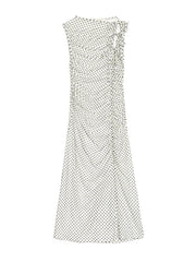 <b> Ghospell </b> Martina Polka Dot Midi Dress