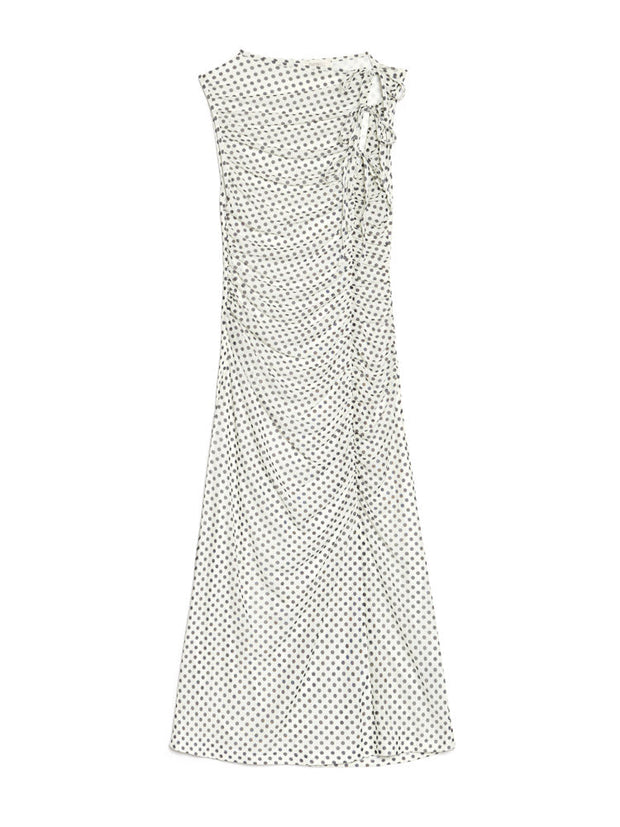 <b> Ghospell </b> Martina Polka Dot Midi Dress