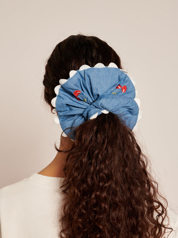 Cerise Scrunchie Sky Blue / Z