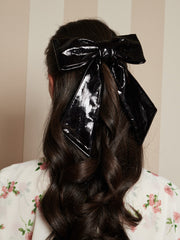 Lunette Hair Bow Coal Black / Z