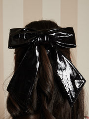 Lunette Hair Bow Coal Black / Z