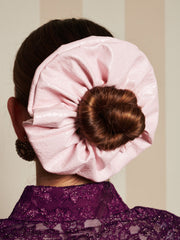 Rose-Spun PU Scrunchie Baby Pink / Z